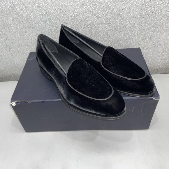 NEW SUITSUPPLY Men’s Black Velvet Tuxedo Slip-On Dress Shoes main image 4